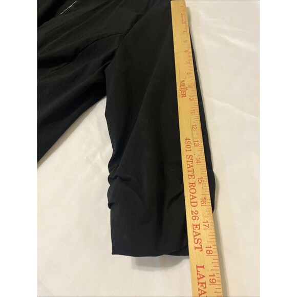 Studio by Torrid Women's 3/4 Sleeve Blazer Sz 1 Black Stretchy 1 Button Career - Picture 11 of 15